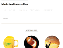 Tablet Screenshot of marketingresourceblog.com